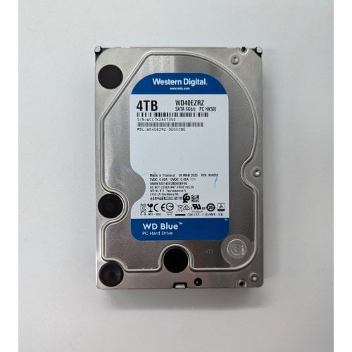 Купить Жесткий диск Western Digital Blue 4TB 64MB 3.5" (WD40EZRZ) (Восстановлено продавцом, 674363) с проверкой совместимости: обзор, характеристики, цена в Киеве, Днепре, Одессе, Харькове, Украине | интернет-магазин TELEMART.UA фото