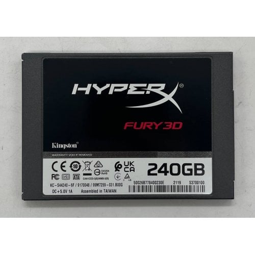 Ssd-диск Kingston HyperX Fury 3D TLC 240GB 2.5" (KC-S44240-6F) (Відновлено продавцем, 674366) купити з перевіркою сумісності: огляд, характеристики, ціна у Києві, Львові, Вінниці, Хмельницькому, Івано-Франківську, Україні | інтернет-магазин TELEMART.UA фото