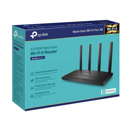 Купить Wi-Fi роутер TP-LINK Archer AX17 - цена в Харькове, Киеве, Днепре, Одессе
в интернет-магазине Telemart фото