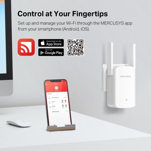 Ретранслятор Mercusys ME60X купить в Украине: Киев, Днепр, Харьков, Одесса  | Низкая цена, отзывы, характеристики от TELEMART фото