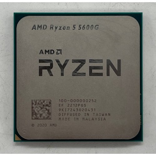 Процесор AMD Ryzen 5 5600G 3.9(4.4)GHz 16MB sAM4 Tray (100-000000252) (Відновлено продавцем, 674415) купити з перевіркою сумісності: огляд, характеристики, ціна у Києві, Львові, Вінниці, Хмельницькому, Івано-Франківську, Україні | інтернет-магазин TELEMART.UA фото