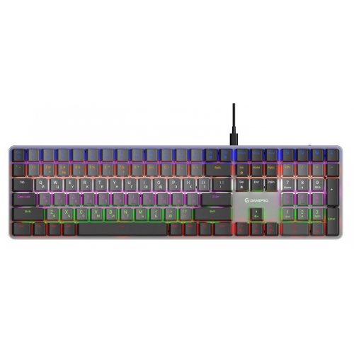 Купить Клавиатура GamePro MK145R Outemu Red Switch Low Profile Dark Gray - цена в Харькове, Киеве, Днепре, Одессе
в интернет-магазине Telemart фото