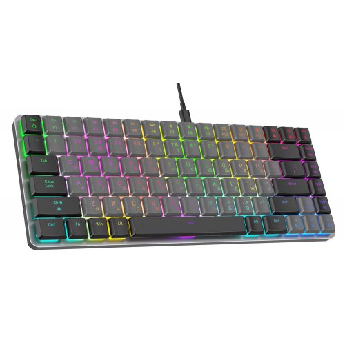 Купити Клавіатура GamePro MK141R RGB Outemu Red Switch Low Profile Dark Gray - ціна в Києві, Львові, Вінниці, Хмельницькому, Франківську, Україні | інтернет-магазин TELEMART.UA фото