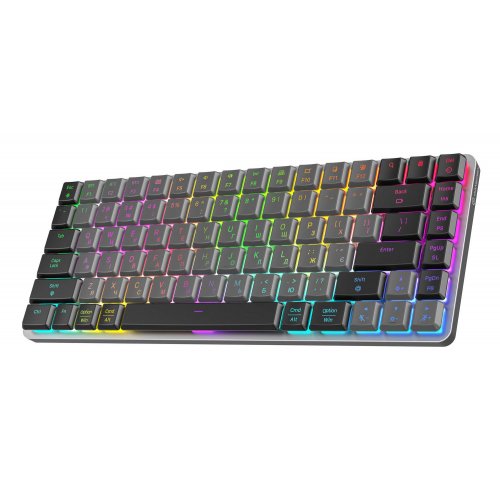 Купити Клавіатура GamePro MK230R RGB Outemu Red Switch Low Profile Wireless Dark Gray - ціна в Києві, Львові, Вінниці, Хмельницькому, Франківську, Україні | інтернет-магазин TELEMART.UA фото