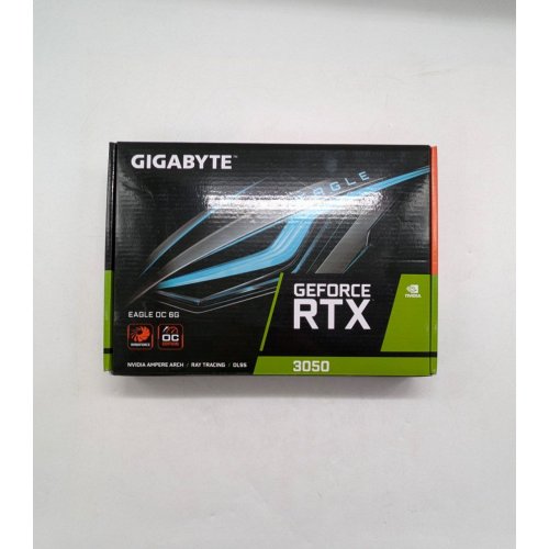 Купить Видеокарта Gigabyte GeForce RTX 3050 EAGLE OC 6144MB (GV-N3050EAGLE OC-6GD) (Восстановлено продавцом, 674471) с проверкой совместимости: обзор, характеристики, цена в Киеве, Днепре, Одессе, Харькове, Украине | интернет-магазин TELEMART.UA фото