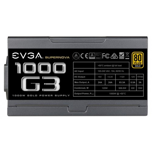 Продати Блок живлення EVGA SuperNova G3 1000W (220-G3-1000-X2) за Trade-In у інтернет-магазині Телемарт - Київ, Дніпро, Україна фото