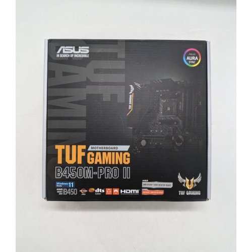 Купить Материнская плата Asus TUF Gaming B450M-Pro II (sAM4, AMD B450) (Восстановлено продавцом, 674651) с проверкой совместимости: обзор, характеристики, цена в Киеве, Днепре, Одессе, Харькове, Украине | интернет-магазин TELEMART.UA фото