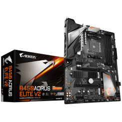 Материнская плата Gigabyte B450 AORUS ELITE V2 (sAM4, AMD B450) (Восстановлено продавцом, 674655)