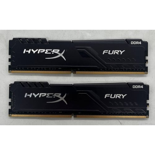 Озп HyperX DDR4 16GB (2x8GB) 3200Mhz Fury Black (HX432C16FB3K2/16) (Відновлено продавцем, 674751) купити з перевіркою сумісності: огляд, характеристики, ціна у Києві, Львові, Вінниці, Хмельницькому, Івано-Франківську, Україні | інтернет-магазин TELEMART.UA фото