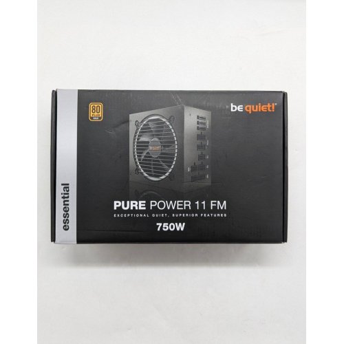 Блок живлення Be Quiet! Pure Power 11 FM 750W (BN319) (Відновлено продавцем, 674762) купити з перевіркою сумісності: огляд, характеристики, ціна у Києві, Львові, Вінниці, Хмельницькому, Івано-Франківську, Україні | інтернет-магазин TELEMART.UA фото