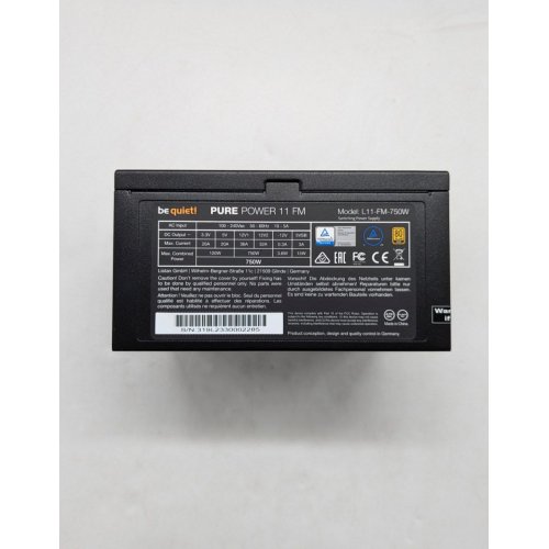 Купить Блок питания Be Quiet! Pure Power 11 FM 750W (BN319) (Восстановлено продавцом, 674762) с проверкой совместимости: обзор, характеристики, цена в Киеве, Днепре, Одессе, Харькове, Украине | интернет-магазин TELEMART.UA фото