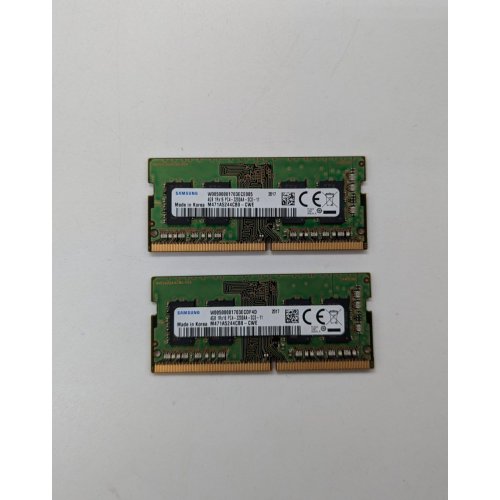 Озп Samsung SODIMM DDR4 8GB (2x4GB) 3200Mhz (M471A5244CBO-CWE) OEM (Відновлено продавцем, 674798) купити з перевіркою сумісності: огляд, характеристики, ціна у Києві, Львові, Вінниці, Хмельницькому, Івано-Франківську, Україні | інтернет-магазин TELEMART.UA фото