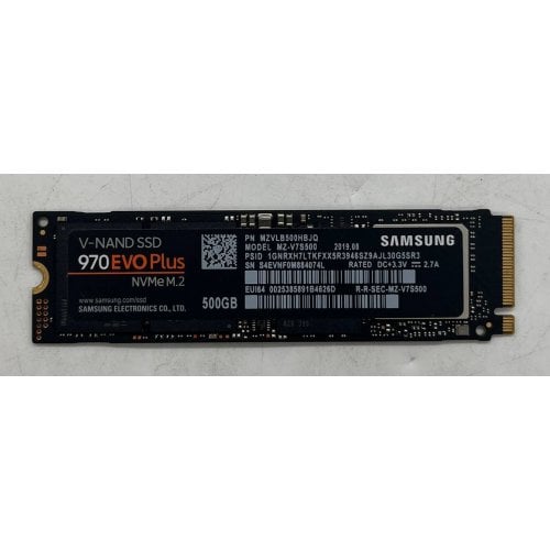 Ssd-диск Samsung 970 EVO Plus V-NAND MLC 500GB M.2 (2280 PCI-E) (MZ-V7S500BW) (Відновлено продавцем, 674812) купити з перевіркою сумісності: огляд, характеристики, ціна у Києві, Львові, Вінниці, Хмельницькому, Івано-Франківську, Україні | інтернет-магазин TELEMART.UA фото