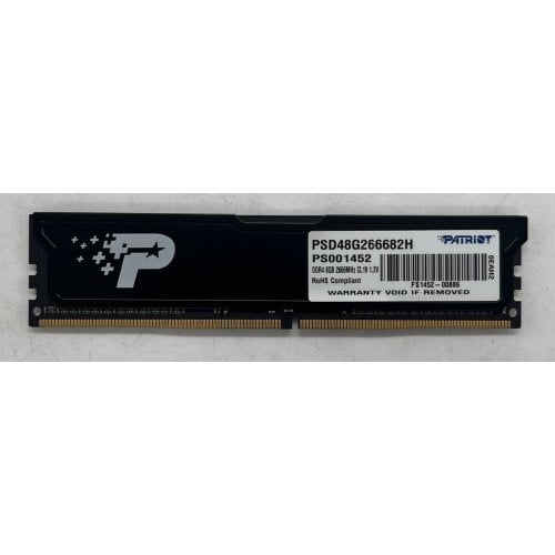 Купить Озу Patriot DDR4 8GB 2666Mhz Signature Line (PSD48G266682H) (Восстановлено продавцом, 674814) с проверкой совместимости: обзор, характеристики, цена в Киеве, Днепре, Одессе, Харькове, Украине | интернет-магазин TELEMART.UA фото