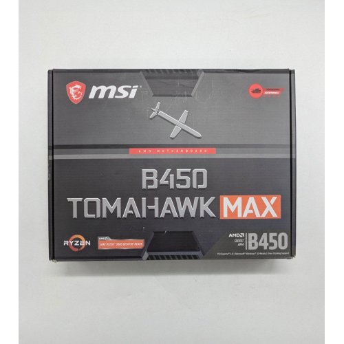 Материнська плата MSI B450 TOMAHAWK MAX II (sAM4, AMD B450) (Відновлено продавцем, 674818) купити з перевіркою сумісності: огляд, характеристики, ціна у Києві, Львові, Вінниці, Хмельницькому, Івано-Франківську, Україні | інтернет-магазин TELEMART.UA фото