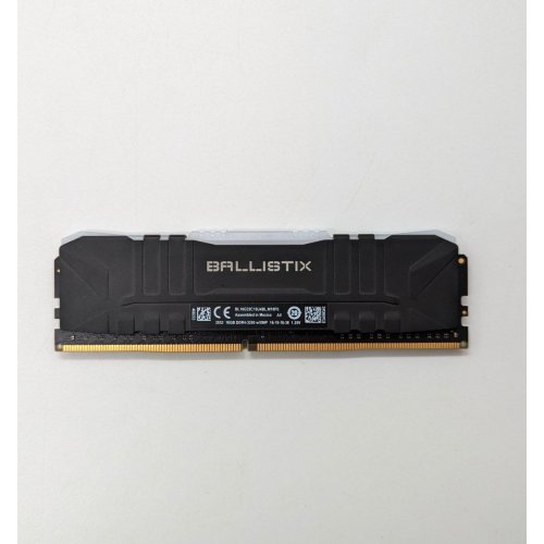 Купить Озу Crucial DDR4 16GB 3200Mhz Ballistix RGB Black (BL16G32C16U4BL) (Восстановлено продавцом, 674994) с проверкой совместимости: обзор, характеристики, цена в Киеве, Днепре, Одессе, Харькове, Украине | интернет-магазин TELEMART.UA фото