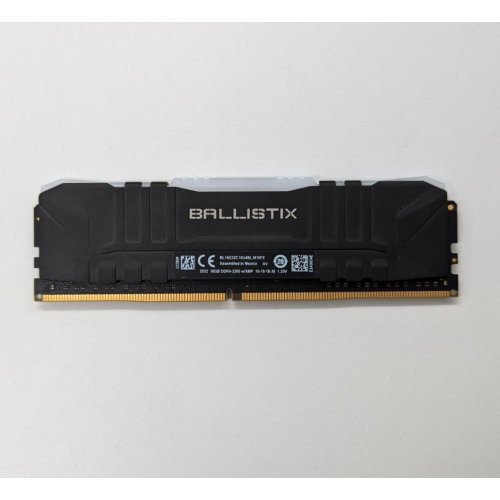 Озп Crucial DDR4 16GB 3200Mhz Ballistix RGB Black (BL16G32C16U4BL) (Відновлено продавцем, 674998) купити з перевіркою сумісності: огляд, характеристики, ціна у Києві, Львові, Вінниці, Хмельницькому, Івано-Франківську, Україні | інтернет-магазин TELEMART.UA фото