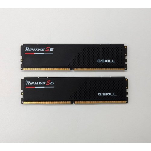 Озп G.Skill DDR5 32GB (2x16GB) 6000Mhz Ripjaws S5 Black (F5-6000J3636F16GX2-RS5K) (Відновлено продавцем, 675001) купити з перевіркою сумісності: огляд, характеристики, ціна у Києві, Львові, Вінниці, Хмельницькому, Івано-Франківську, Україні | інтернет-магазин TELEMART.UA фото