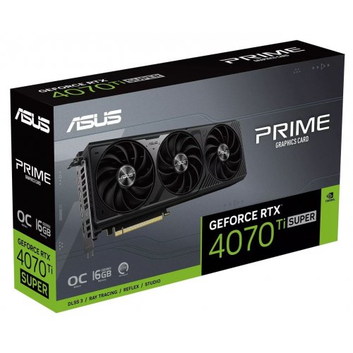 Фото Видеокарта Asus PRIME GeForce RTX 4070 Ti SUPER OC 16384MB (PRIME-RTX4070TIS-O16G)