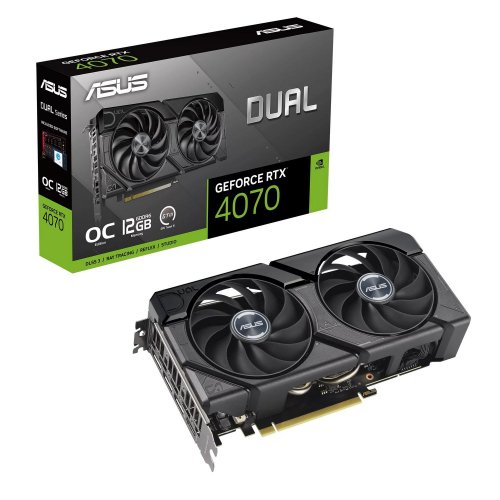 Фото Видеокарта Asus Dual GeForce RTX 4070 EVO OC 12288MB (DUAL-RTX4070-O12GD6-EVO)