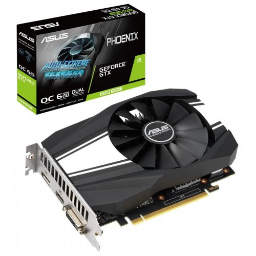 Відеокарта Asus GeForce GTX 1660 SUPER Phoenix OC 6144MB (PH-GTX1660S-O6G) (Відновлено продавцем, 675084) купити з перевіркою сумісності: огляд, характеристики, ціна у Києві, Львові, Вінниці, Хмельницькому, Івано-Франківську, Україні | інтернет-магазин TELEMART.UA фото