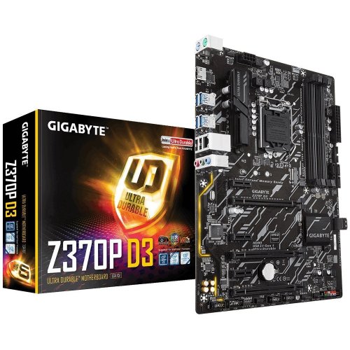 Материнська плата Gigabyte Z370P D3 (s1151, Intel Z370) (Відновлено продавцем, 675087) купити з перевіркою сумісності: огляд, характеристики, ціна у Києві, Львові, Вінниці, Хмельницькому, Івано-Франківську, Україні | інтернет-магазин TELEMART.UA фото