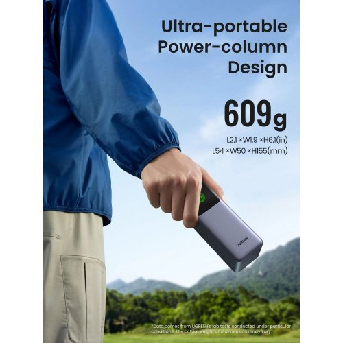 Купить Powerbank Ugreen PB722 25000mAh 200W (35525B) Grey - цена в Харькове, Киеве, Днепре, Одессе
в интернет-магазине Telemart фото