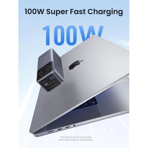 Купить Powerbank Ugreen PB724 12000mAh 100W (35526B) Grey - цена в Харькове, Киеве, Днепре, Одессе
в интернет-магазине Telemart фото