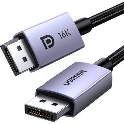 Кабель Ugreen DP118 DisplayPort to DisplayPort 16K V2.1 2m (15384) Gray