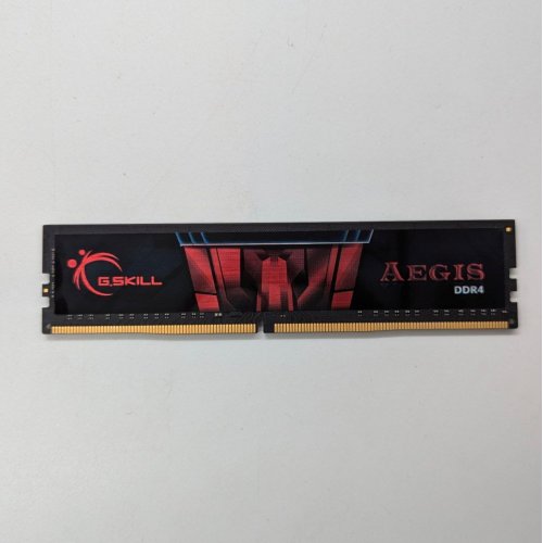 Купить Озу G.Skill DDR4 4GB 2400Mhz Aegis (F4-2400C17S-4GIS) (Восстановлено продавцом, 675152) с проверкой совместимости: обзор, характеристики, цена в Киеве, Днепре, Одессе, Харькове, Украине | интернет-магазин TELEMART.UA фото