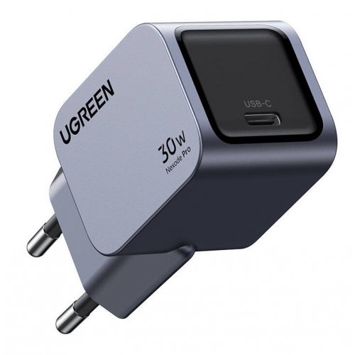 Купити Мережевий зарядний пристрій Ugreen X703 Nexode Pro GaN Tech USB Type-C 30W (35006) Grey - ціна в Києві, Львові, Вінниці, Хмельницькому, Франківську, Україні | інтернет-магазин TELEMART.UA фото