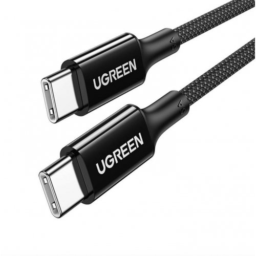 Купити Кабель Ugreen US557 USB Type-C to USB Type-C 100W 1m (15275) Black - ціна в Києві, Львові, Вінниці, Хмельницькому, Франківську, Україні | інтернет-магазин TELEMART.UA фото