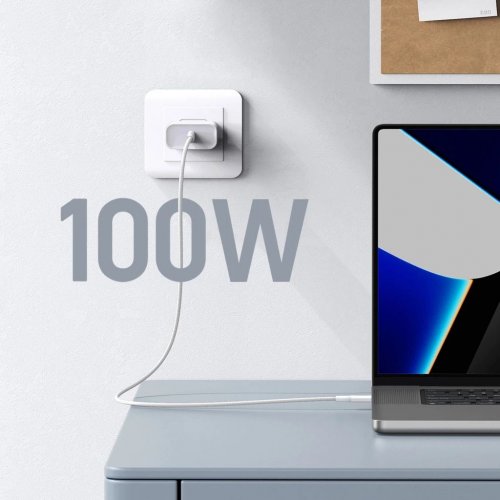 Купить Кабель Ugreen US557 USB Type-C to USB Type-C 100W 1m (15267) White - цена в Харькове, Киеве, Днепре, Одессе
в интернет-магазине Telemart фото