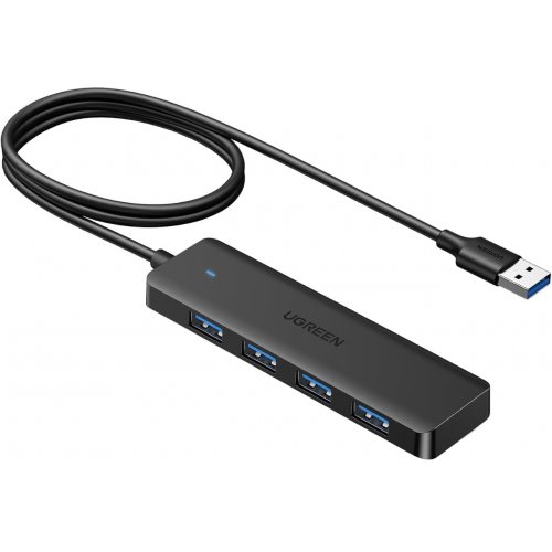 Купити USB-хаб Ugreen CM219 USB 4 in 1 1m (35574) Black - ціна в Києві, Львові, Вінниці, Хмельницькому, Франківську, Україні | інтернет-магазин TELEMART.UA фото