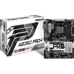 Материнская плата AsRock AB350 Pro4 (sAM4, AMD B350) (Восстановлено продавцом, 675205)