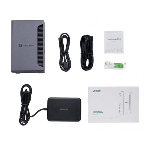 Купити USB-хаб Ugreen U710 Revodok Max 213 USB Type-C Docking Station 13 in 1 (25054EU) Black - ціна в Києві, Львові, Вінниці, Хмельницькому, Франківську, Україні | інтернет-магазин TELEMART.UA фото