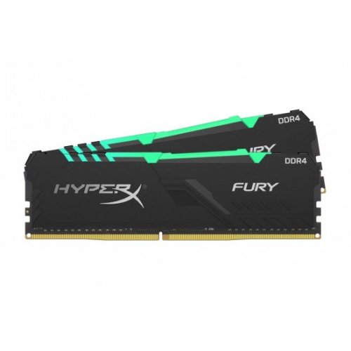 Купить Озу HyperX DDR4 16GB (2x8GB) 3200Mhz Fury RGB (HX432C16FB3AK2/16) (Восстановлено продавцом, 675486) с проверкой совместимости: обзор, характеристики, цена в Киеве, Днепре, Одессе, Харькове, Украине | интернет-магазин TELEMART.UA фото