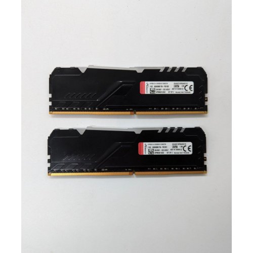 Купить Озу HyperX DDR4 16GB (2x8GB) 3200Mhz Fury RGB (HX432C16FB3AK2/16) (Восстановлено продавцом, 675486) с проверкой совместимости: обзор, характеристики, цена в Киеве, Днепре, Одессе, Харькове, Украине | интернет-магазин TELEMART.UA фото