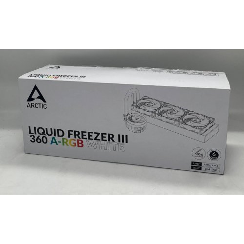 Купить Готовая сво Arctic Liquid Freezer III 360 A-RGB (ACFRE00152A) White (Восстановлено продавцом, 675501) с проверкой совместимости: обзор, характеристики, цена в Киеве, Днепре, Одессе, Харькове, Украине | интернет-магазин TELEMART.UA фото