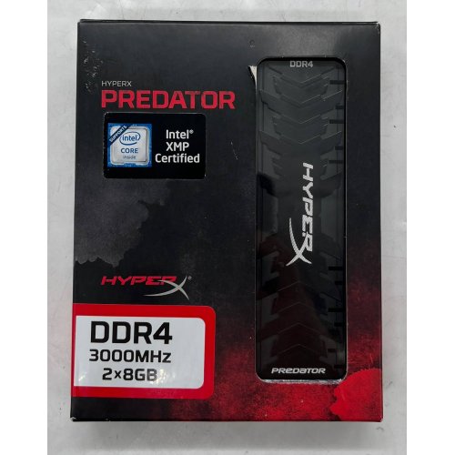 Купить Озу HyperX DDR4 16GB (2x8GB) 3000Mhz Predator (HX430C15PB3K2/16) (Восстановлено продавцом, 675509) с проверкой совместимости: обзор, характеристики, цена в Киеве, Днепре, Одессе, Харькове, Украине | интернет-магазин TELEMART.UA фото