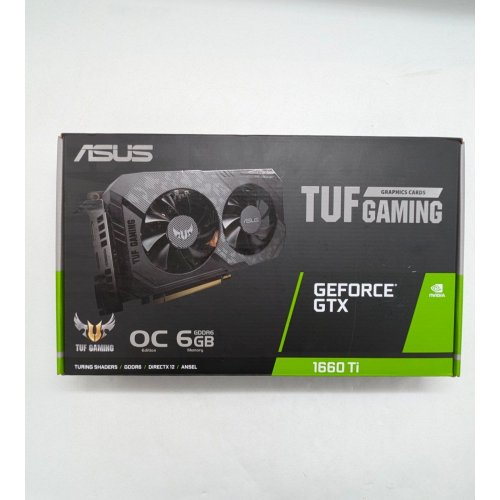 Відеокарта Asus TUF GeForce GTX 1660 Ti Evo OC 6144MB (TUF-GTX1660TI-O6G-EVO-GAMING) (Відновлено продавцем, 675514) купити з перевіркою сумісності: огляд, характеристики, ціна у Києві, Львові, Вінниці, Хмельницькому, Івано-Франківську, Україні | інтернет-магазин TELEMART.UA фото