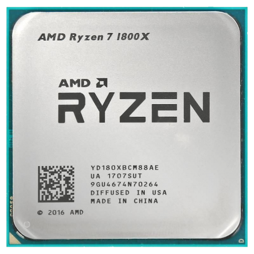 Процесор AMD Ryzen 7 1800X 3.6(4.0)GHz 16MB sAM4 Tray (YD180XBCM88AE) (Відновлено продавцем, 675515) купити з перевіркою сумісності: огляд, характеристики, ціна у Києві, Львові, Вінниці, Хмельницькому, Івано-Франківську, Україні | інтернет-магазин TELEMART.UA фото