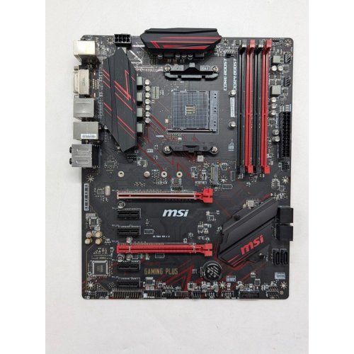 Купить Материнская плата MSI B450 GAMING PLUS (sAM4, AMD B450) (Восстановлено продавцом, 675523) с проверкой совместимости: обзор, характеристики, цена в Киеве, Днепре, Одессе, Харькове, Украине | интернет-магазин TELEMART.UA фото