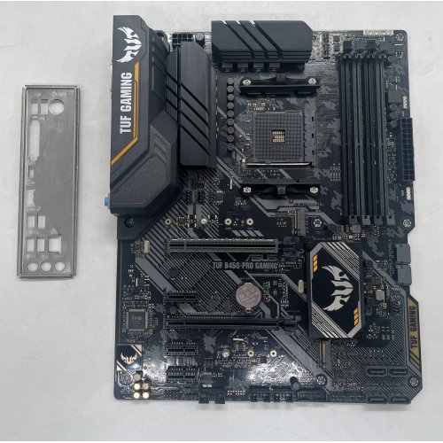 Материнська плата Asus TUF B450-PRO GAMING (sAM4, AMD B450) (Відновлено продавцем, 675527) купити з перевіркою сумісності: огляд, характеристики, ціна у Києві, Львові, Вінниці, Хмельницькому, Івано-Франківську, Україні | інтернет-магазин TELEMART.UA фото