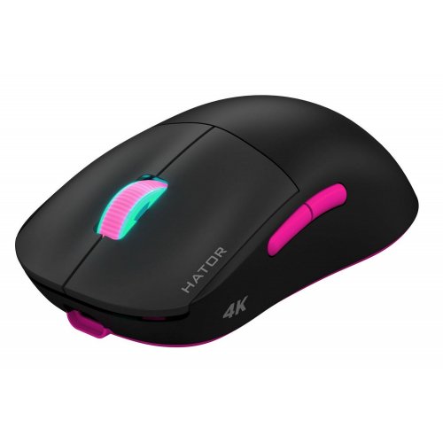 Купить Мышка HATOR Quasar 2 Ultra 4K Wireless (HTM570BP) Black/Pink - цена в Харькове, Киеве, Днепре, Одессе
в интернет-магазине Telemart фото