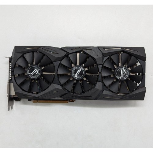 Купить Видеокарта Asus ROG GeForce GTX 1080 TI STRIX 11264MB (ROG-STRIX-GTX1080TI-11G-GAMING) (Восстановлено продавцом, 675825) с проверкой совместимости: обзор, характеристики, цена в Киеве, Днепре, Одессе, Харькове, Украине | интернет-магазин TELEMART.UA фото