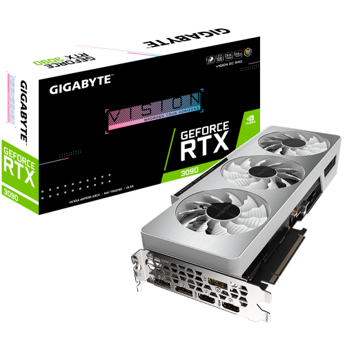 Купить Видеокарта Gigabyte GeForce RTX 3090 VISION OC 24576MB (GV-N3090VISION OC-24GD) (Восстановлено продавцом, 675852) с проверкой совместимости: обзор, характеристики, цена в Киеве, Днепре, Одессе, Харькове, Украине | интернет-магазин TELEMART.UA фото