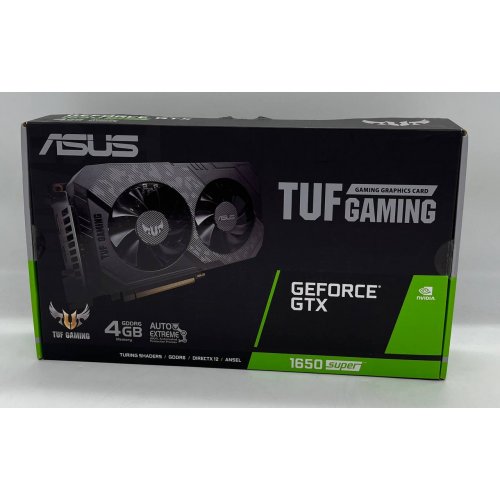 Купить Видеокарта Asus TUF GeForce GTX 1650 SUPER Gaming 4096MB (TUF-GTX1650S-4G-GAMING) (Восстановлено продавцом, 675935) с проверкой совместимости: обзор, характеристики, цена в Киеве, Днепре, Одессе, Харькове, Украине | интернет-магазин TELEMART.UA фото