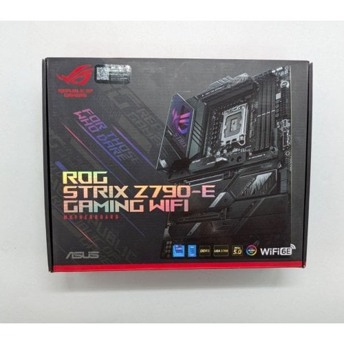 Купить Материнская плата Asus ROG STRIX Z790-E GAMING WIFI (s1700, Intel Z790) (Восстановлено продавцом, 676626) с проверкой совместимости: обзор, характеристики, цена в Киеве, Днепре, Одессе, Харькове, Украине | интернет-магазин TELEMART.UA фото