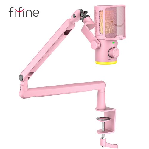 Купить Микрофон Fifine TAM6 Pink - цена в Харькове, Киеве, Днепре, Одессе
в интернет-магазине Telemart фото